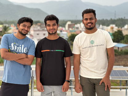 [Combo: 3 T-shirts] - Black, Blue and Off white